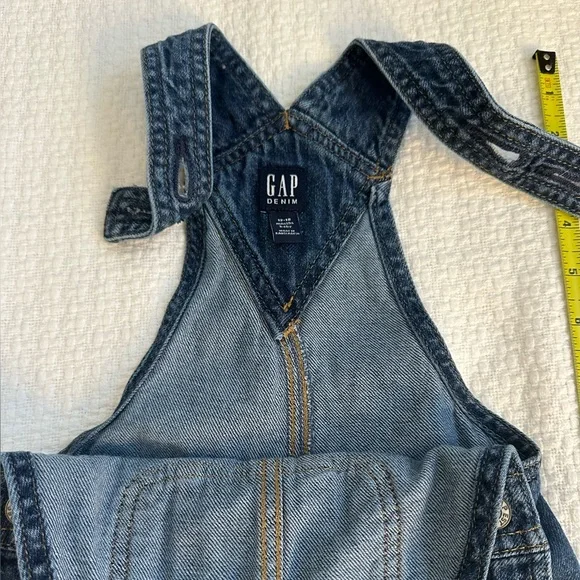 GAP Kids Classic Blue Overalls 12-18M - Picture 2 of 4